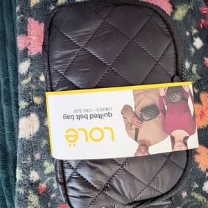 Lole Black Quilted Crossbody Bag